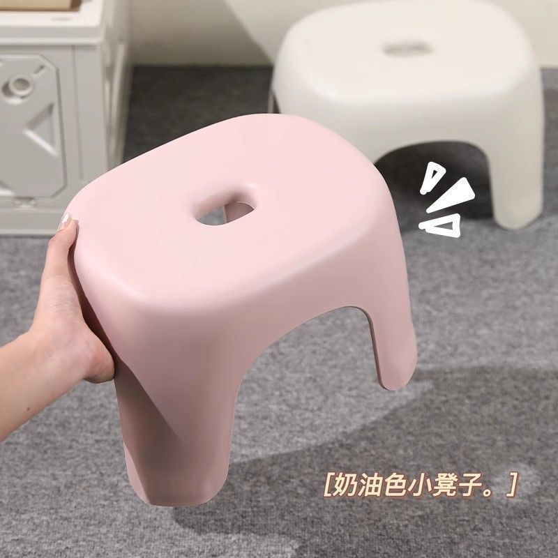 矮凳家用塑料结实矮凳收纳儿童成人叠放板凳浴室换鞋小凳子儿