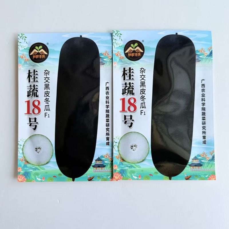 桂蔬18号黑皮大冬瓜种子杂交黑皮肉厚腔小果型顺直高产大果