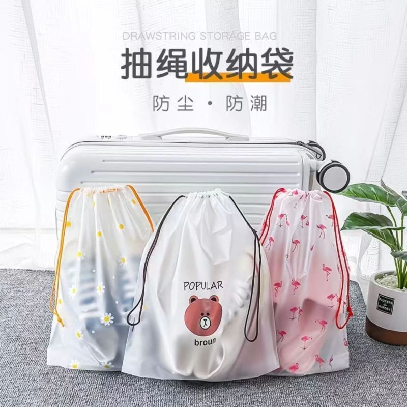 鞋子收纳袋防尘防潮抽绳束口袋学生宿舍整理鞋袋出门旅行防尘