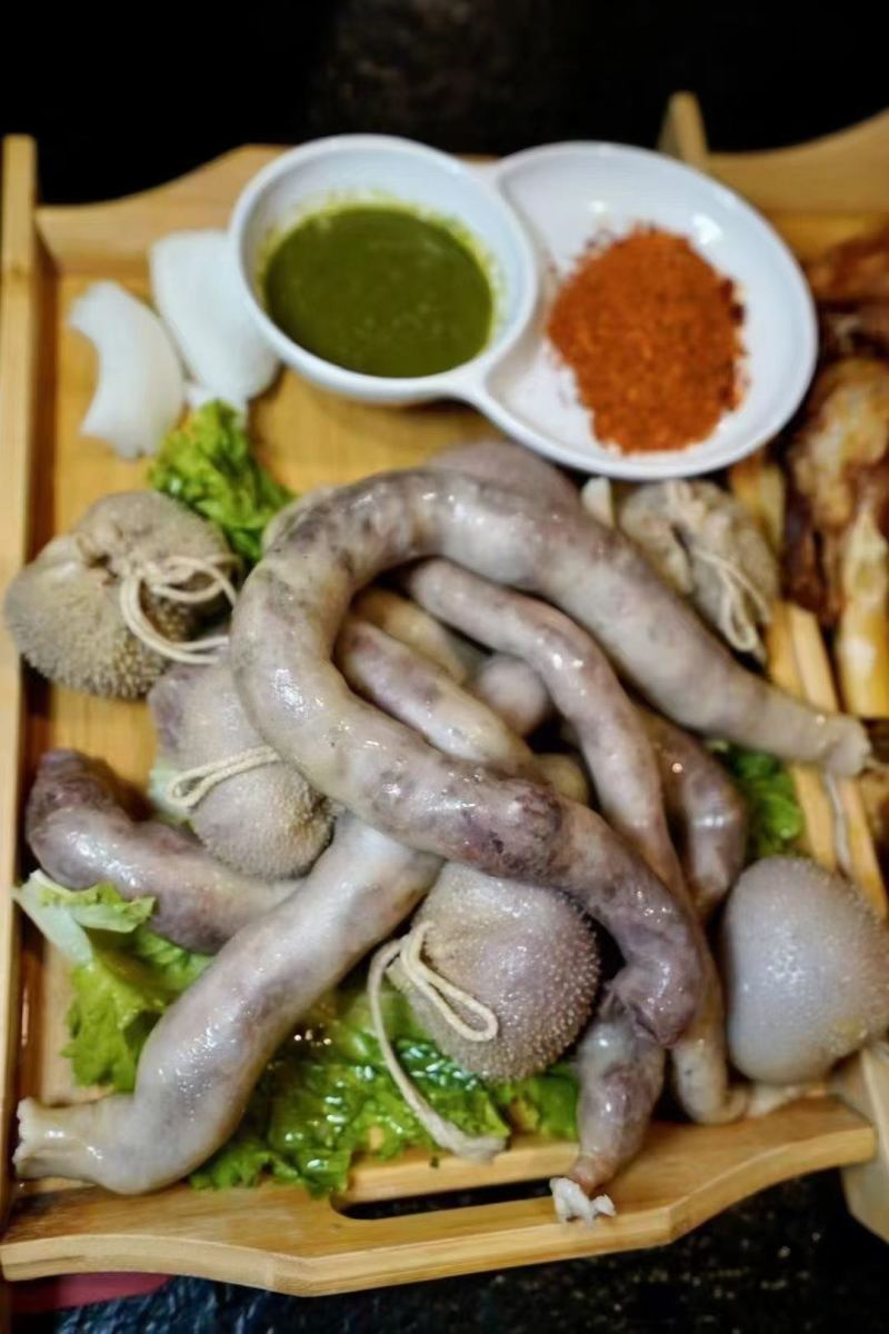 品牧羊肠灌肉带韭菜花酱