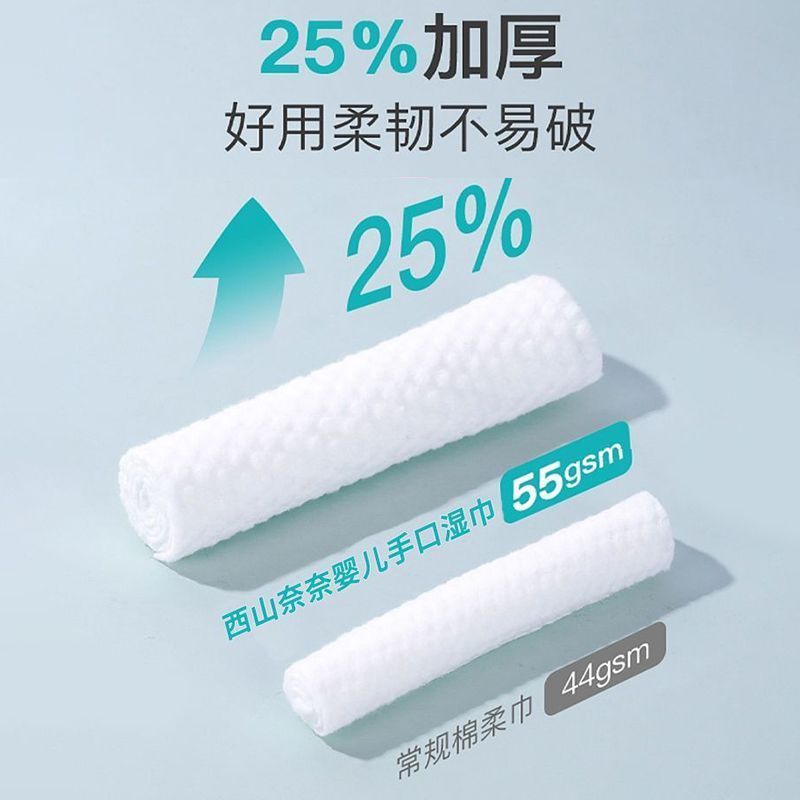 湿巾手口专用大包带盖湿纸巾加大加厚擦脚布纯水无敏批发大家