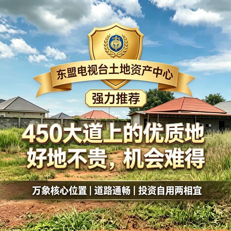 老挝万象赛色塔450大道旁土地