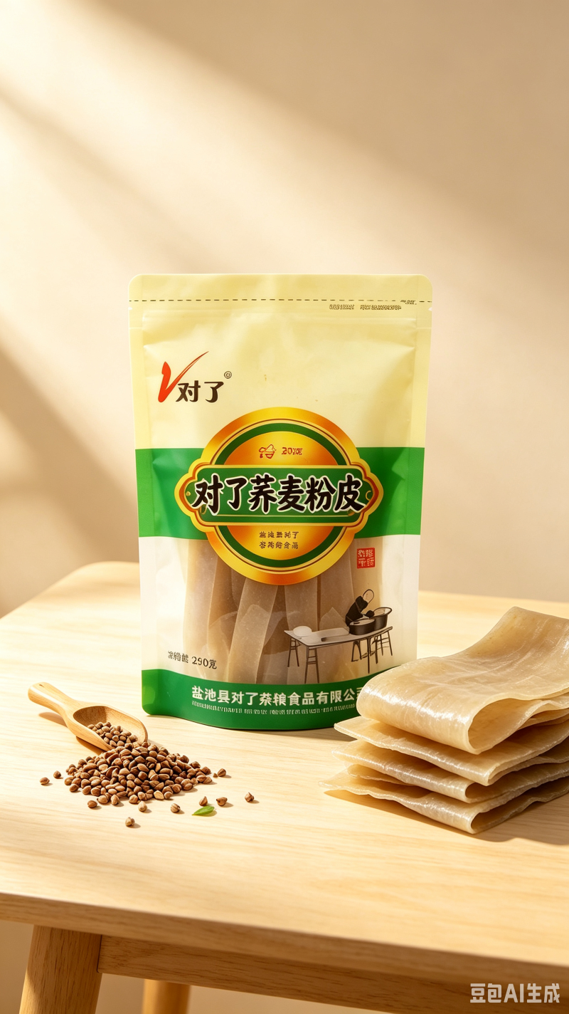 宁夏盐池手工荞麦粉皮农家杂粮干货250g袋装凉拌火锅食材