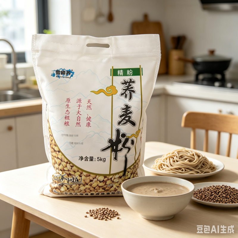 宁夏盐池雪峰荞麦面粉农家纯荞麦粉多规格可选