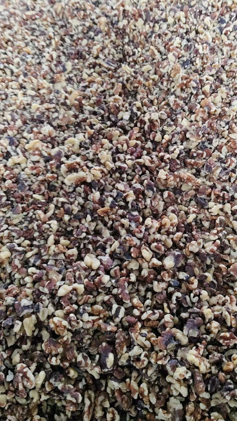 新货新疆山西核桃碎仁，榨油专用多规格，可视频看货