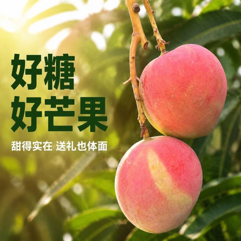 云南澳芒热农苹果芒对接批发市场电商社区团购一件代发