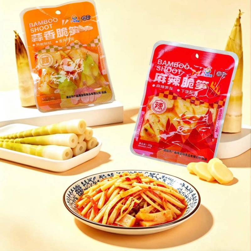 英德特产西牛麻竹笋休闲零食小吃开袋即食蒜香麻辣脆笋