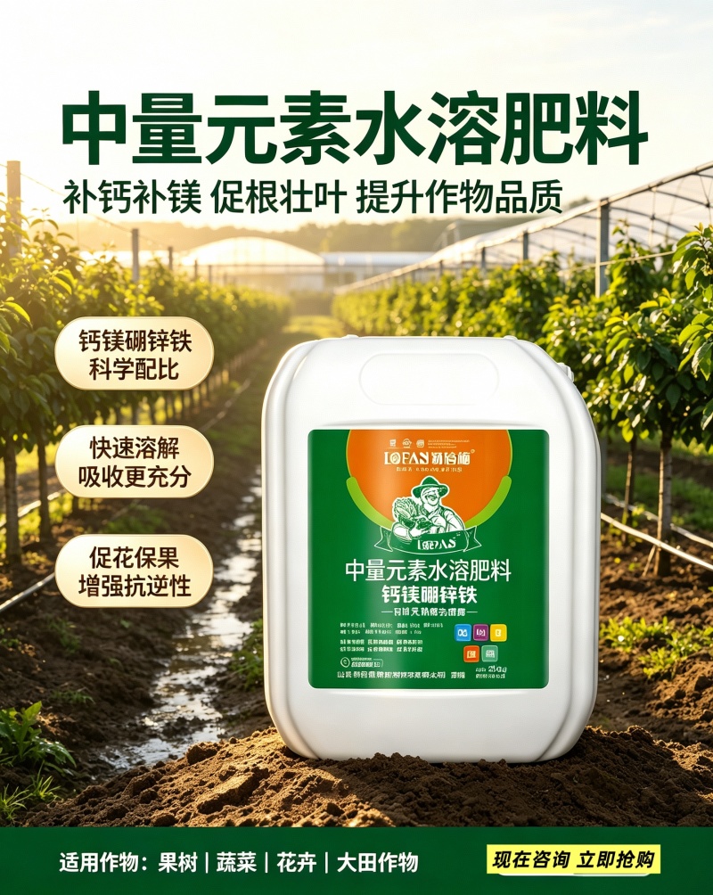 钙镁硼锌铁-有机无机螯合液肥