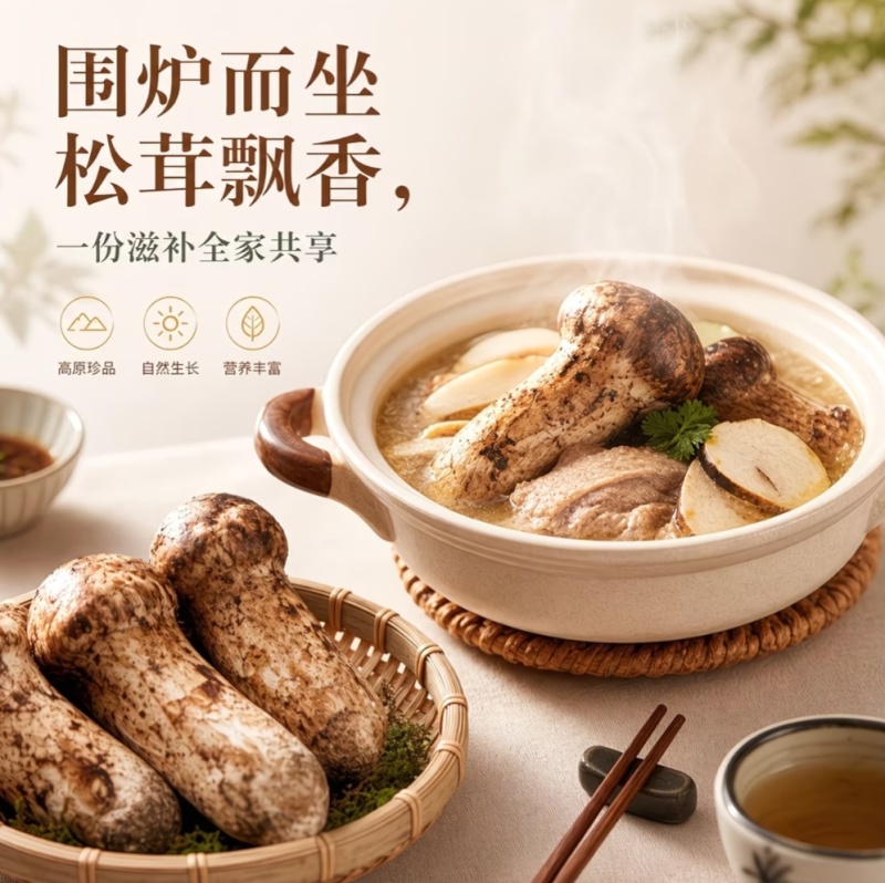 2026年新鲜松茸四川阿坝甘孜小金松茸出口级品质预售订购