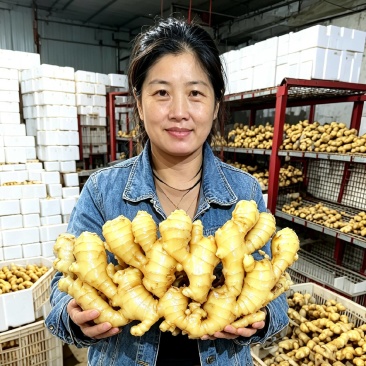精品生姜批发窖藏大黄姜可加工风干姜产地供应