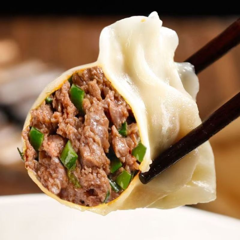手工牛肉大葱小小饺2.5kg