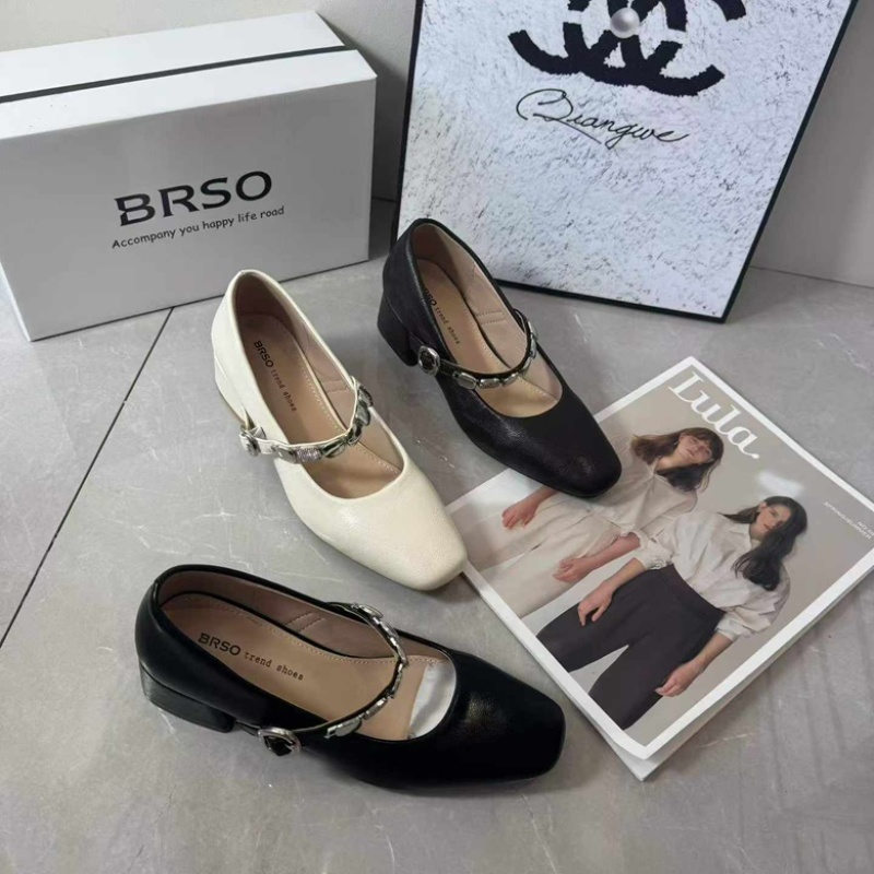 真皮单鞋👠穿着舒适透气潮流百搭的