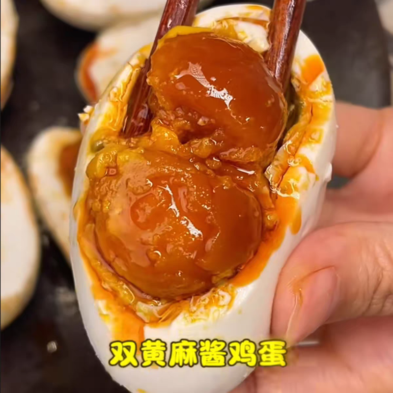 （双黄麻酱鸡蛋）双黄蛋/一件代发/电商货源/大勇批发底价