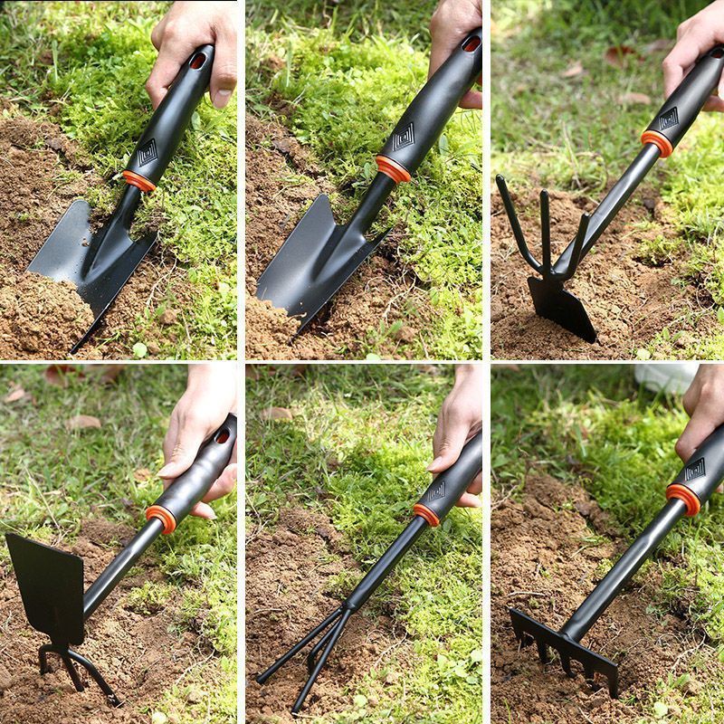 园艺赶海工具工具小锄头农用挖地挖土种菜铁锹钉耙子沙滩铲子