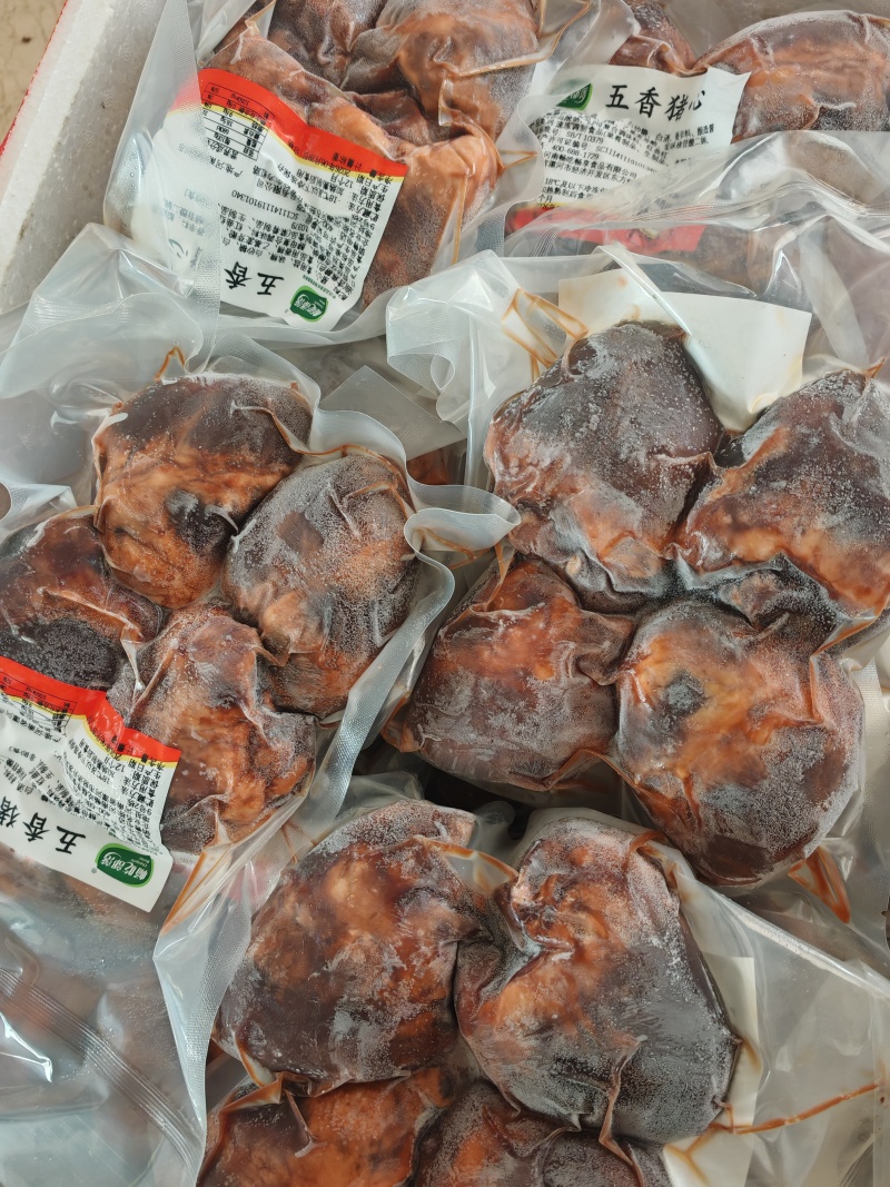 全熟五香猪心味道好很香纯干货厂家直销