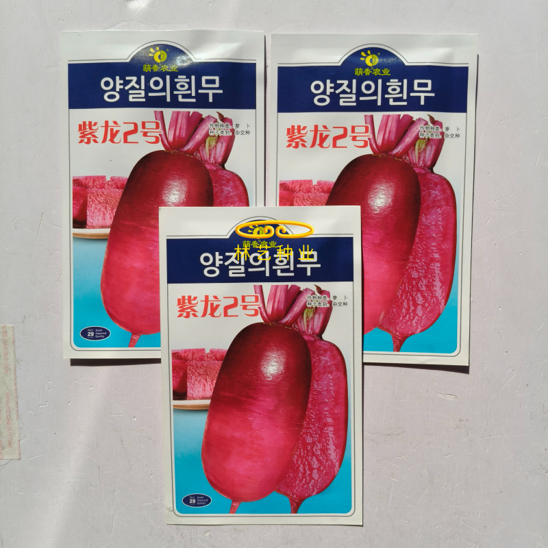 紫龙2号凤梨水果萝卜种子原装甜脆多汁紫皮紫肉水果萝卜种