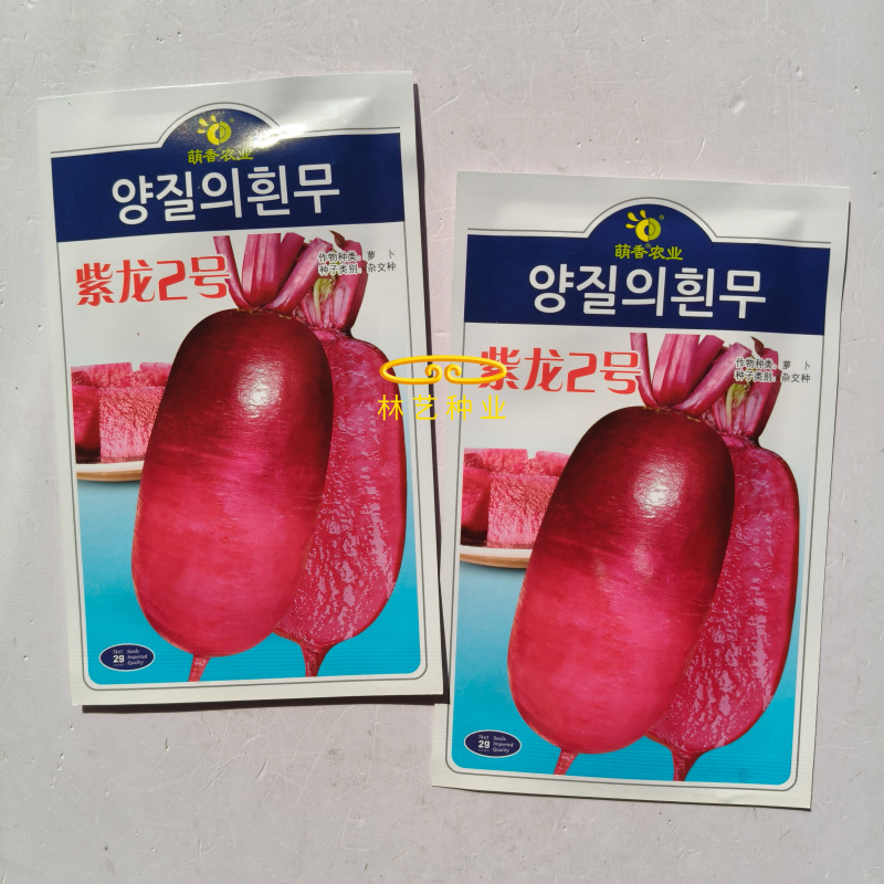 紫龙2号凤梨水果萝卜种子原装甜脆多汁紫皮紫肉水果萝卜种