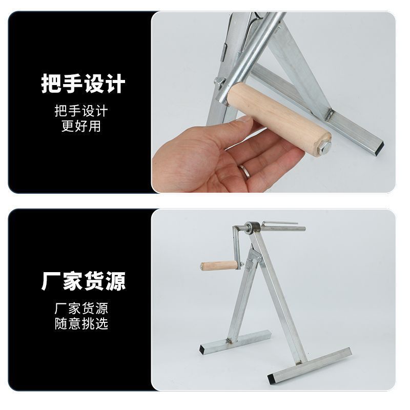 新款水带收卷器工具双轴承卷管水管收放架子农用折叠消防浇地