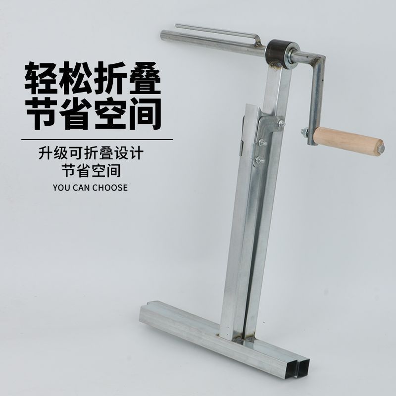 新款水带收卷器工具双轴承卷管水管收放架子农用折叠消防浇地