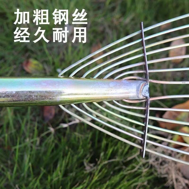 耙草铁耙子宽度可调钢丝耙子各种耙子大全农用园林铁耙搂地扫
