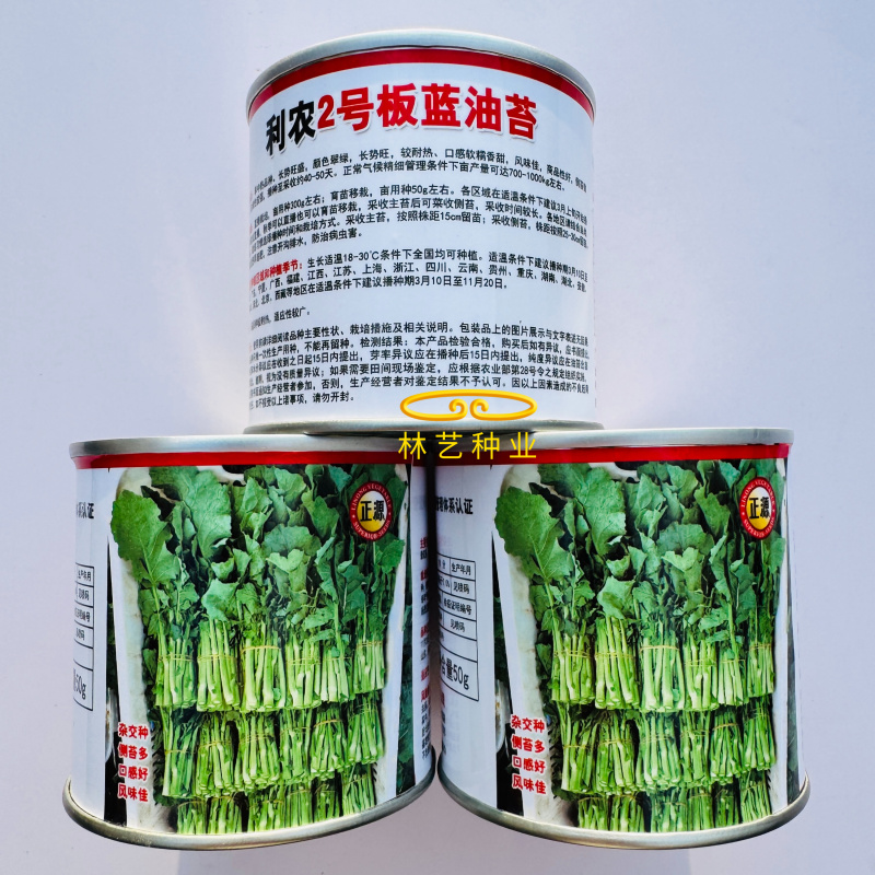 利农2号板蓝油苔种子早中熟颜色翠绿口感软糯香甜抗病强蔬菜