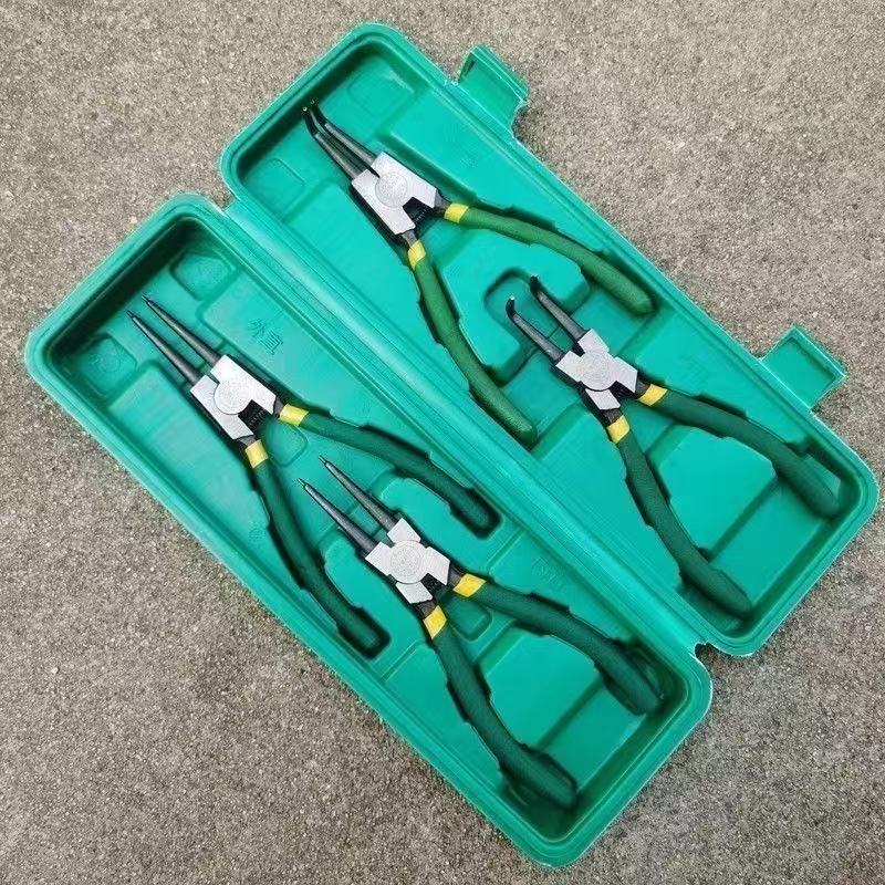 多功能扩张钳挡圈钳卡黄钳套装工具内外两用卡环钳卡簧钳子工