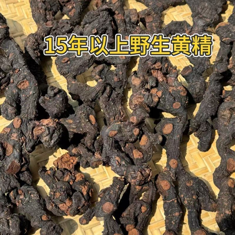 深山悬崖野生黄精九蒸九晒即食山货多花黄精煲汤泡水