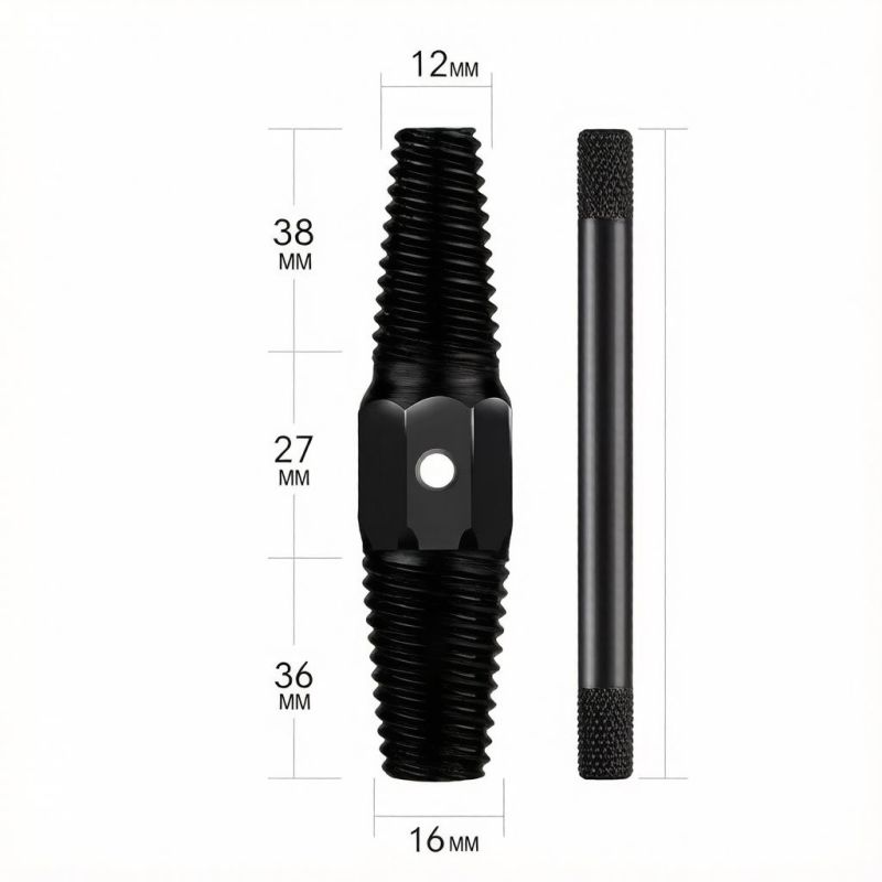双头螺丝取出器三角阀水管螺纹反丝手工具套装家装断丝取出器