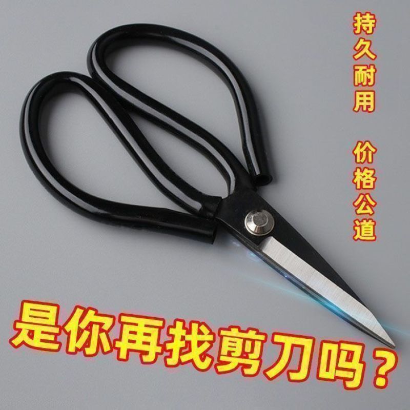德国进口不锈钢剪刀家用菜刀多功能剪子黑色尖头剪纸居家裁缝