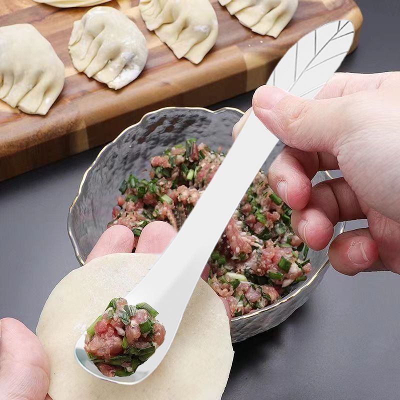 挑馅勺包饺子新款挖馅勺馄饨水饺工具馅料搅拌包子勺子馅勺