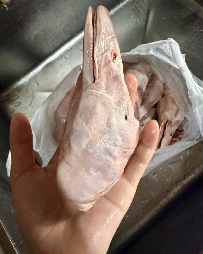 白条鸭头