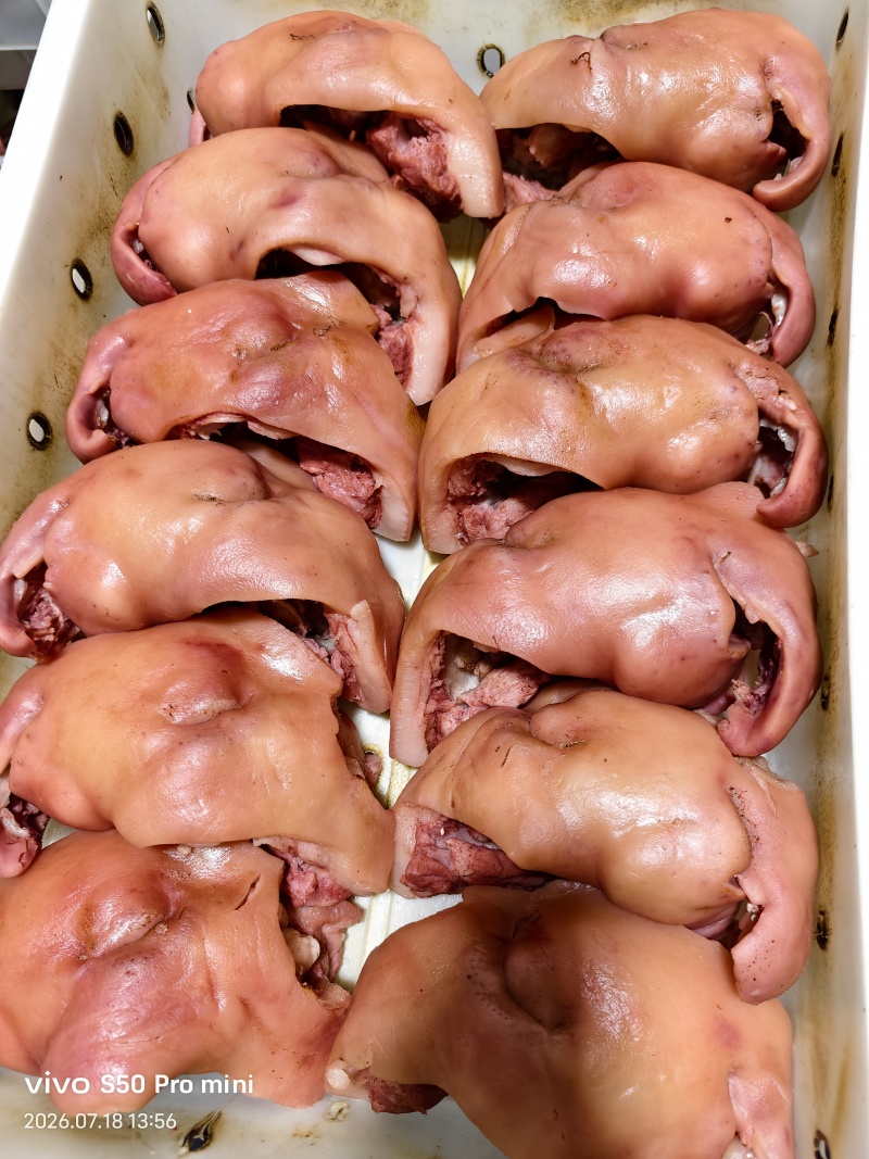 9分熟国产好头肉，猪头肉，自己厂加工的，辽宁沈阳每天加工