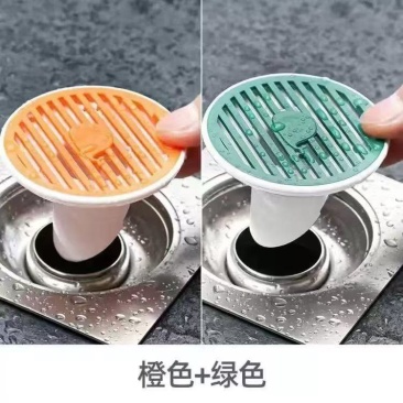 下水道防反臭水塞卫生间地漏防臭器防虫防蟑螂防反水地漏盖防