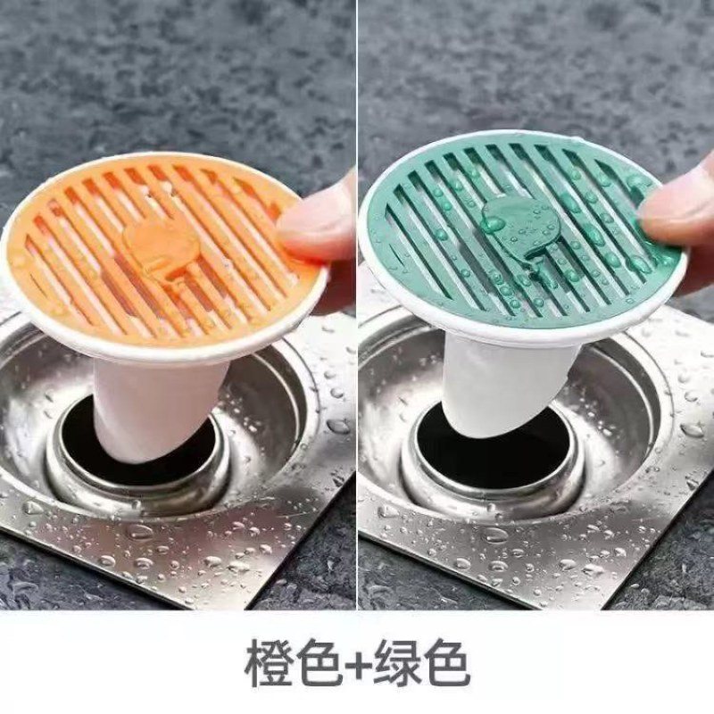 下水道防反臭水塞卫生间地漏防臭器防虫防蟑螂防反水地漏盖防
