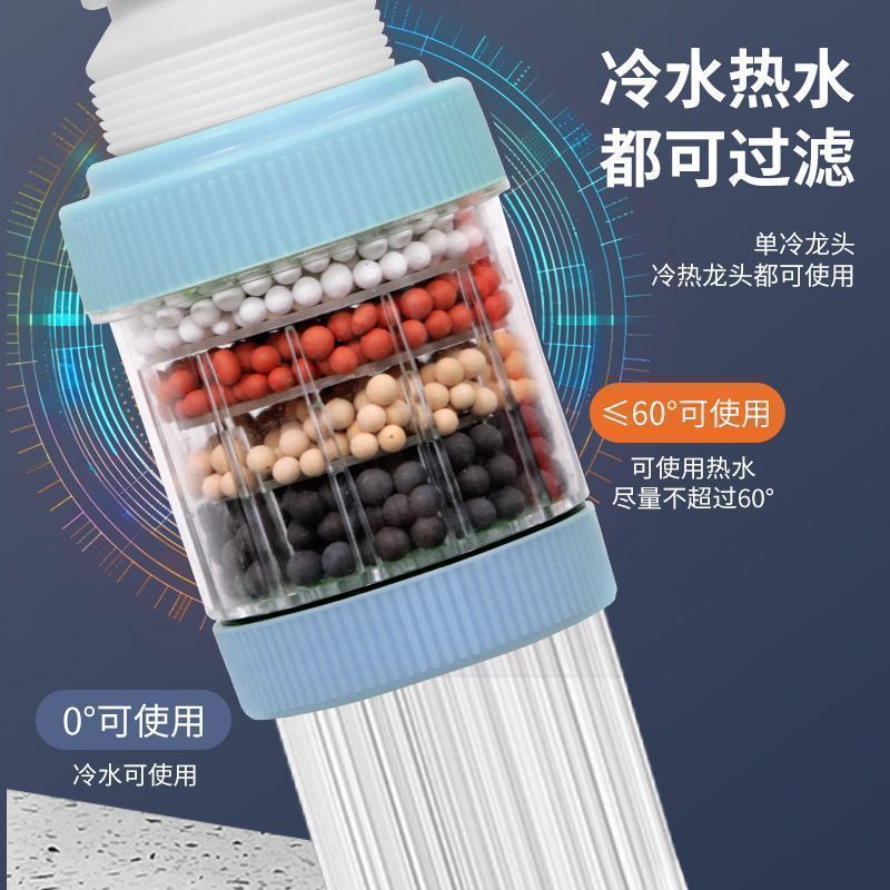 360°万能接口可拆洗水龙头过滤器家用自来水防溅花洒通用
