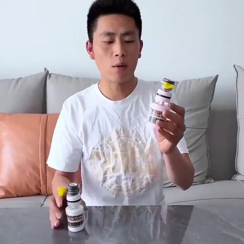 360°万能接口可拆洗水龙头过滤器家用自来水防溅花洒通用