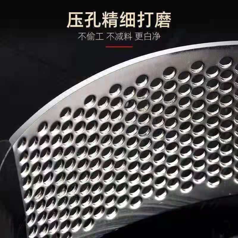 不锈钢手动环形压蒜器压泥器蒜蓉压蒜泥神器捣蒜器家用拍蒜工