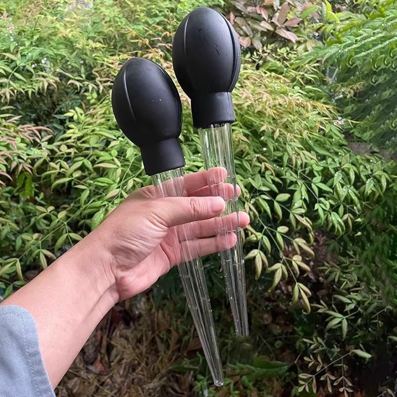 花盆托盘吸水器底座积水神器大吸管迷你换水抽水器大滴管园艺