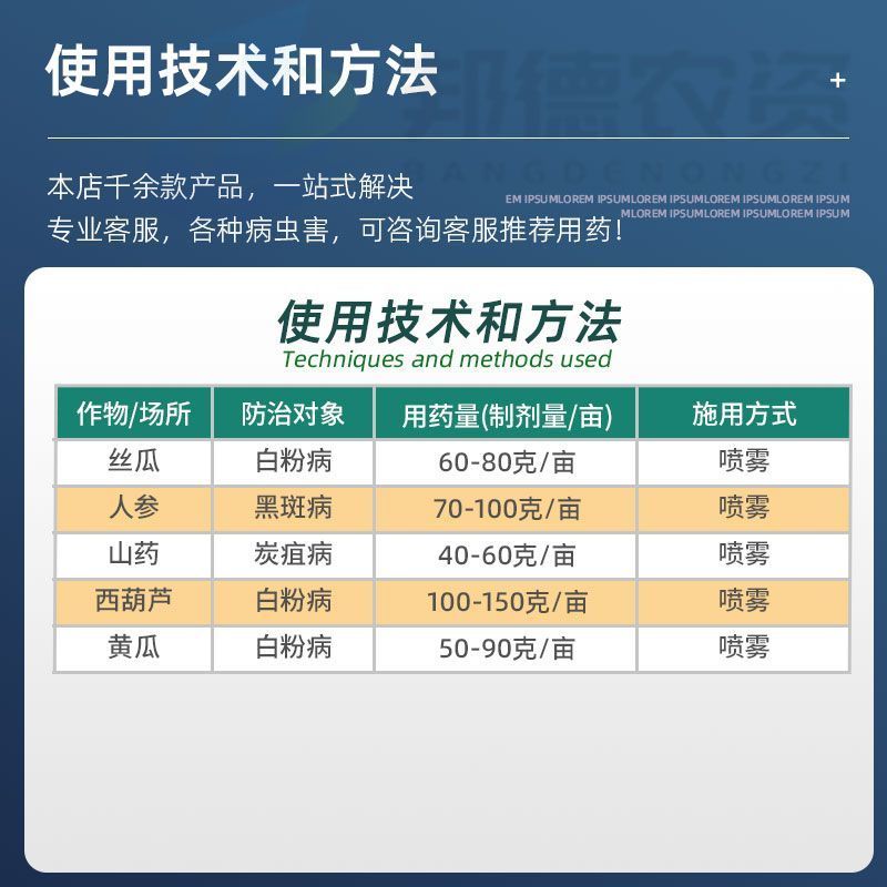 利民百佳乐10%苯醚甲环唑白粉病炭疽病黑斑病农药杀菌剂农