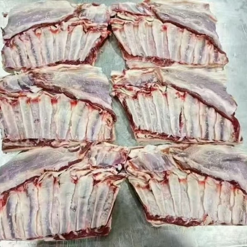 澳盛源纯干羔羊排肉，不带羊腩，单片纯干排肉，一件40斤
