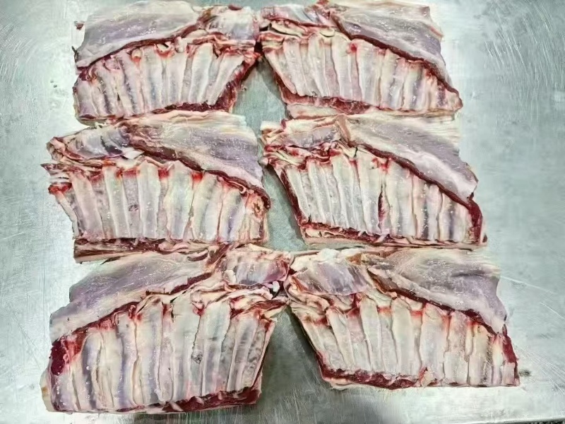 澳盛源纯干羔羊排肉，不带羊腩，单片纯干排肉，一件40斤