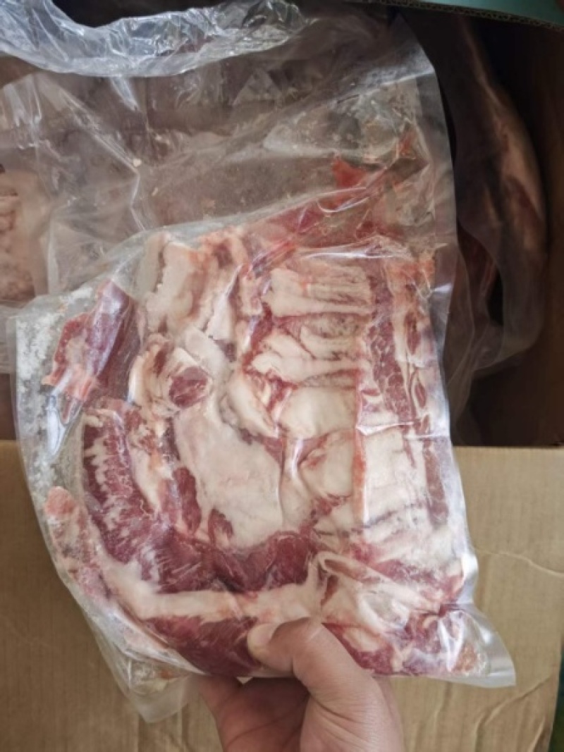 澳盛源纯干羔羊排肉，不带羊腩，单片纯干排肉，一件40斤