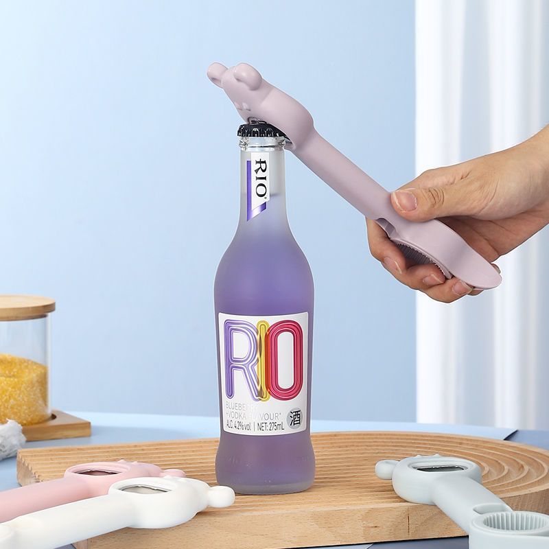 小兔子4合1万能开瓶器多功能瓶起子啤酒开盖器开罐头开瓶盖