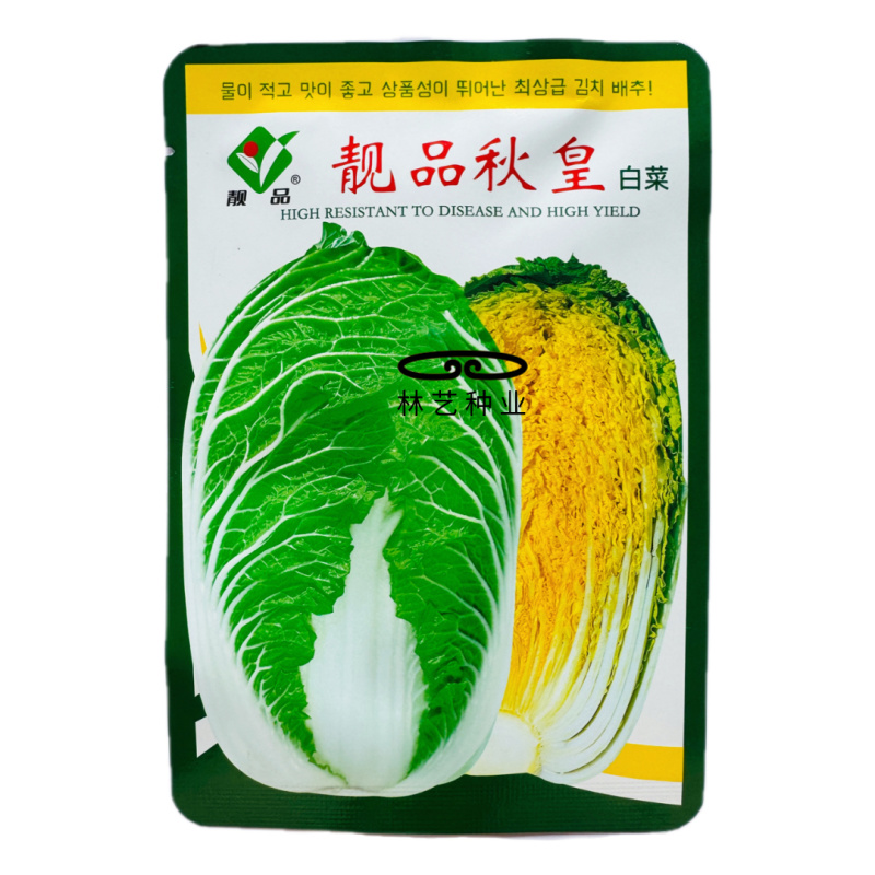 靓品秋皇黄心大白菜种子抗病能力强纤维少风味品质佳产量稳定