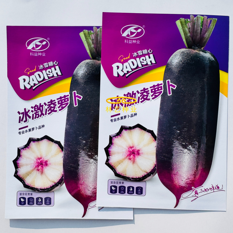 冰激凌水果萝卜种子种籽紫皮冰淇淋水果罗卜籽