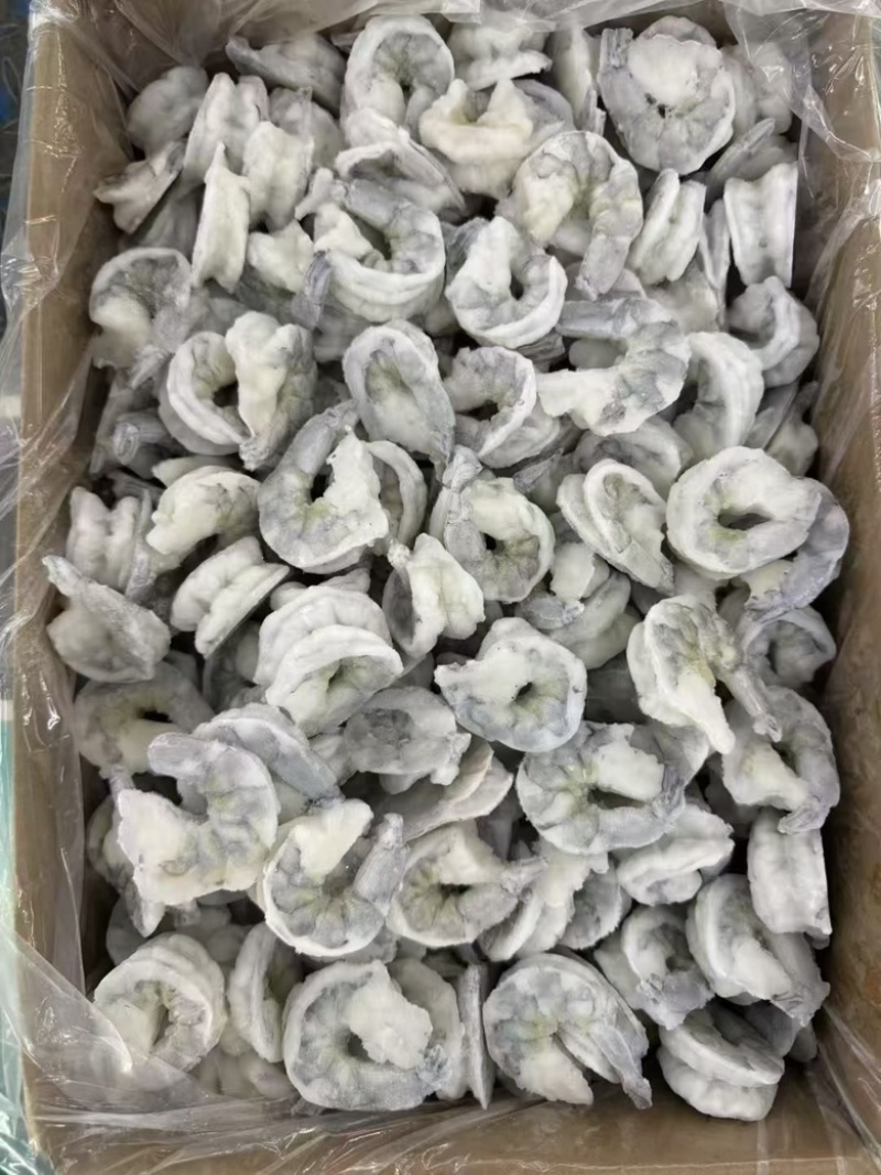 胶塘虾开背虾，肉质结实，清甜好吃。