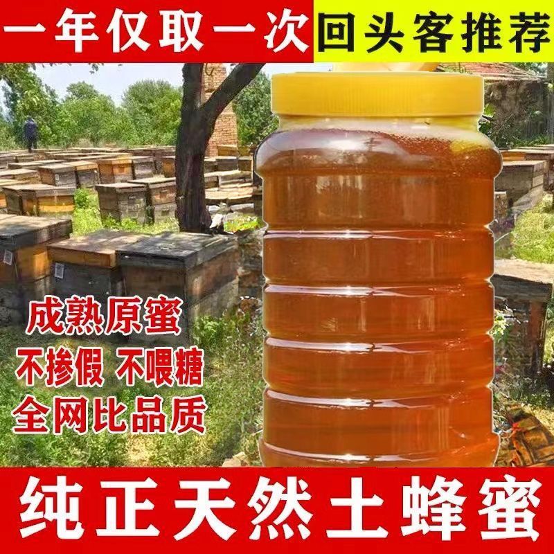 蜂蜜土蜂蜜大桶新鲜品质保证农家百花蜜浓缩***蜂蜜便