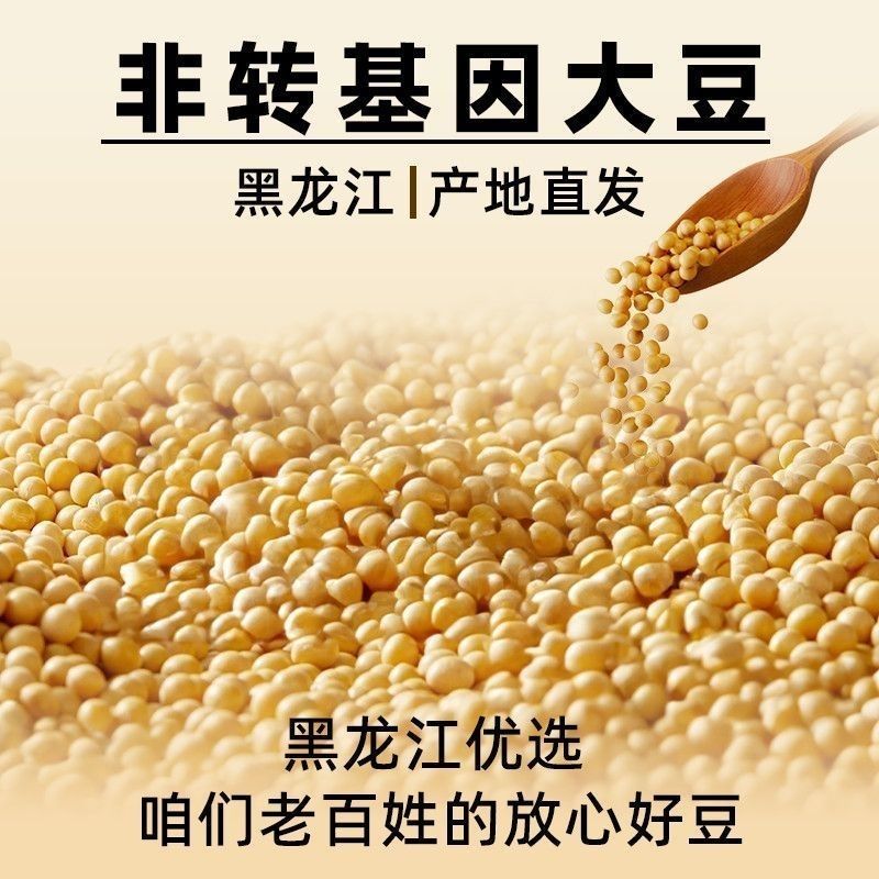 东北黄豆新鲜大豆非转基因大豆子豆浆原料