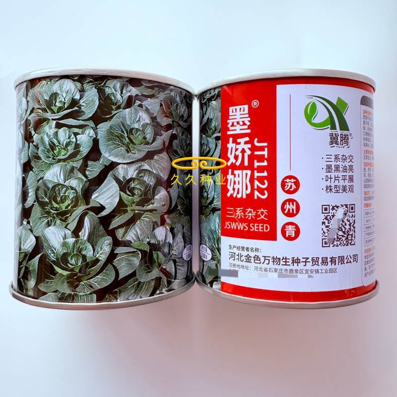 墨娇娜三系杂交矮脚苏州青大头束腰青菜种子耐寒青梗菜春秋播