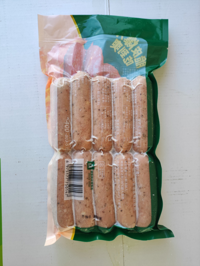 【肠类】鑫泓泽火山石黑椒地道肠70g